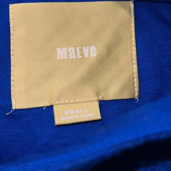 Anthropologie Maeve 60s Retro Textured Short Sleeve Shift Dress Size Small Blue - Picture 8 of 12